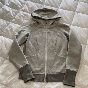 Lululemon Light Gray Scuba Hoodie - size 4